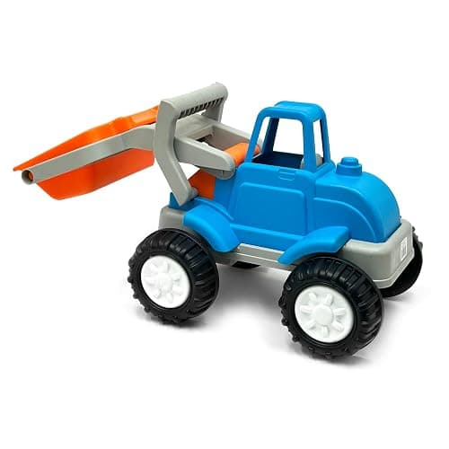 American Plastic Toys Gigantic Loader Truck with Tilting Loading Dump Bucket, Knobby Wheels, and Metal Axels for Indoors or Outdoors Play thumbnail 9