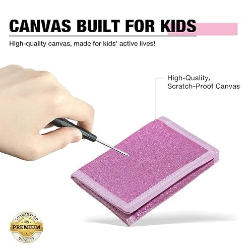 Amutta 3 Pieces Kids Wallet for Girls and Women - Little Girls' RFID Rainbow Wallet With Magic Sticker, Coin Pocket - Teen Gift Ideas thumbnail 3