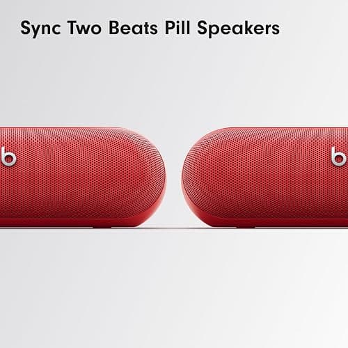 Beats Pill - Portable Bluetooth Speaker - Up to 24H Battery Life, Water Resistant, Bluetooth, Apple & Android Compatible, Seriously Loud Sound for Home, Outdoor and Travel – Statement Red thumbnail 6