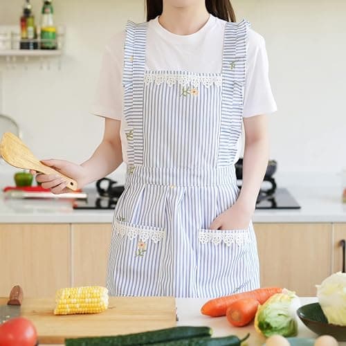 Funny Aprons for Women with Pockets, Kitchen Cooking Grilling Bbq Cute Chef Apron, Mothers Day Birthday Gifts for Women thumbnail 2