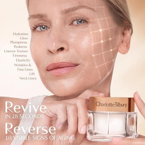 Charlotte Tilbury Magic Cream Face Moisturizer - Firming & Hydrating Face Cream to Create a Smoother-Looking Base for Makeup - Enriched with Vitamins C & E, Peptide Complex & Hyaluronic Acid thumbnail 5