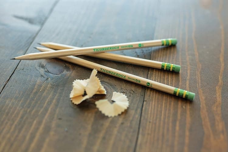 Ticonderoga Envirostik Wood-Cased Pencils, #2 HB Soft, Natural, 12 Count thumbnail 2