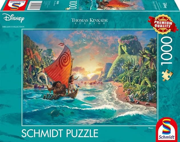 Schmidt 58030 Thomas Kinkade, Disney, Vaiana, Moana, Puzzle da 1000 Pezzi thumbnail 4