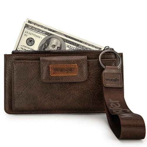 X Wrangler Minimalist Wallet Women Card Cases & Money Organizers Wristlet with Wallet Large Clutch with Coin Purse Smooth Zipper and Rfid Lining thumbnail 3