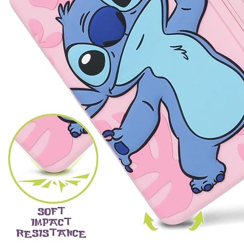 Disney Lilo and Stitch Kids Case for iPad - 9th Generation iPad Case, iPad 8th Generation Case, iPad 7th Generation Case - 10.2 2019/2020/2021 - Tablet Cover with Stand, Shockproof Silicone thumbnail 5