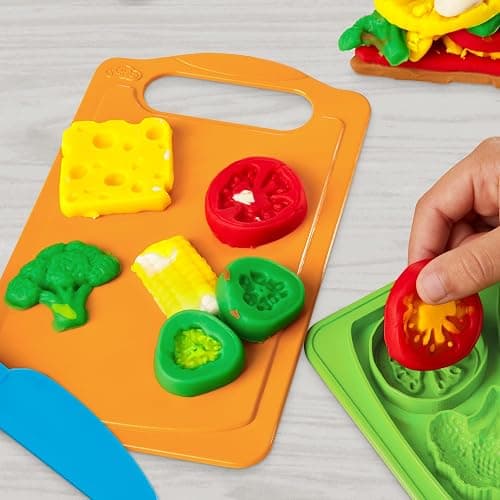 Play-Doh Pizza Slice Playset, Play Food Kitchen Toys for Kids, Arts & Crafts for Boys & Girls 3+ (Amazon Exclusive) thumbnail 9