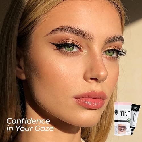 Lash & Brow Color Kit –Eyebrow Dye for Women & Professional Eyelash Color 7ml, Instant Natural Results, Easy-to-Use Eyelash Dye Kit for Salon/Home，Black thumbnail 7