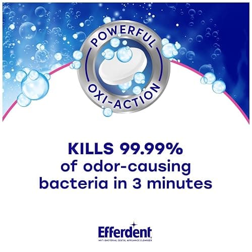 Efferdent Denture Cleaner Tablets – Dental Appliances, Aligners, Mouth Guard, and Retainer Cleaner Tablets, Complete Clean, 126 Count thumbnail 2