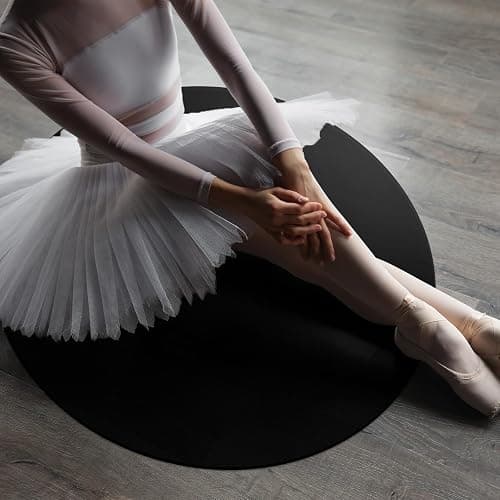 PullCrease Portable Dance Floor Smooth Ballet Floor Vinyl Dance Mat for Home Stage Studios Kids Adults Practice Improve thumbnail 7