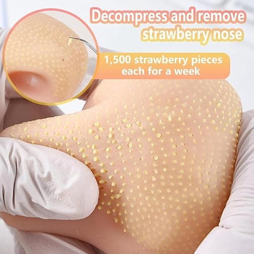 Pimple Popping Toy, Stress Relief,Nose Acne Fun, Squeezed Facial Pimplee Cleansing, Funny Prank Stuff (Nose), Nose Shape with Tweezers for Adults thumbnail 3