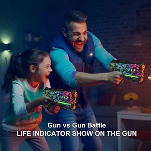 Laser Tag Set of 2, Lazer Tag Game for Kids Indoor & Outdoor Play, Gift Ideas for Kids Teens and Adults, Cool Toys for Teenage Ages 8 9 10 11 12+Year Old Boy & Girls thumbnail 6