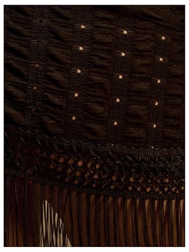 MakeMeChic Women's Tie Side Fringe Sarong Bathing Suit Wrap Cover Up Beach Skirt thumbnail 5