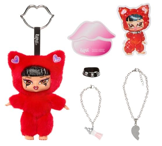 Bratz Bratziez Sweetheartz Plush Blind Box with Charm Clip and Accessory, Collectible Characters thumbnail 7
