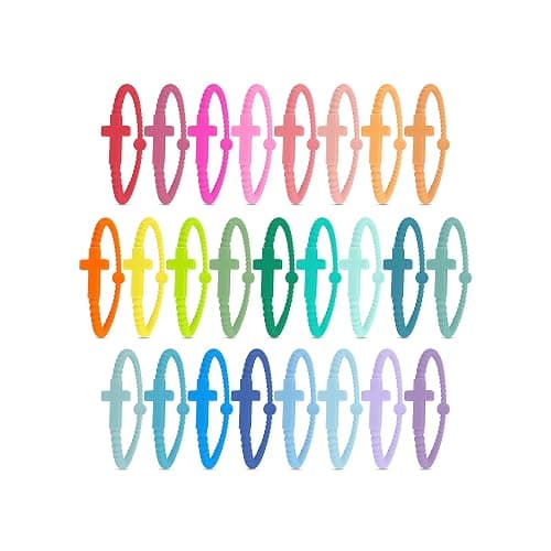 Ryan & Rose Jesus Bracelets - Cross Silicone Bracelet thumbnail 3