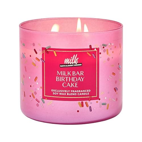 Bath and Body Works Milk Bar Birthday Cake 3-Wick Candle 14.5 Ounce (Milk Bar Birthday Cake) - Image 1