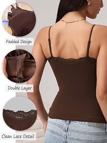 Starrylion Padded Lace Cami Top thumbnail 3