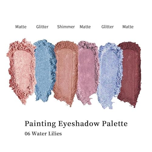 MilleFee Painting Eyeshadow Palette (06 Water Lilies), Eyeshadow Palette, Cool Deep, Cruelty-Free thumbnail 3