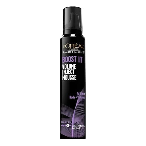L'Oreal Paris Hair Care Advanced Hairstyle Boost It Volume Inject Mousse, 8.3 Ounce - Image 1