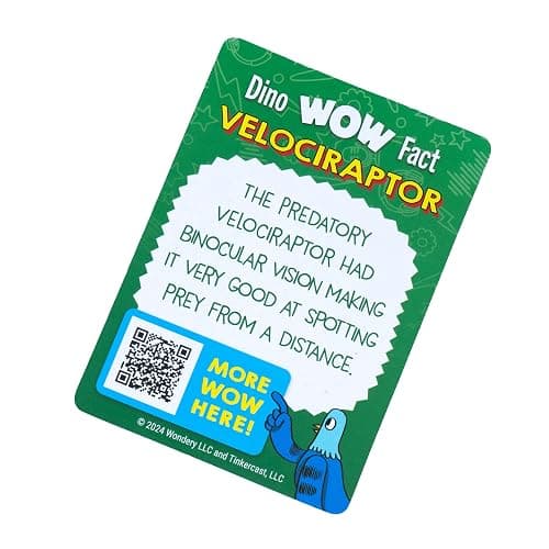 Wow in The World Soft Jumbo Velociraptor | Kids Play Dinosaur | Learning Through Play | Includes Dinosaur Toy and Fun Fact Card thumbnail 3