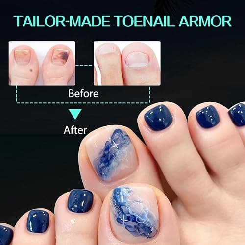 UNA GELLA Toe Nail Tips 216Pcs Short Square False Soft Gel Full Cover Fake Toe Nails Matte Toe Nails 12 Sizes Pre-Shape Fake Toenails Gel Toe Nail Tips for Nail Extension Home DIY Nail Salon thumbnail 2