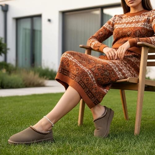 CUSHIONAIRE Keto Womens Slippers Slip-On Suede Mule Slipper - Cozy & Stylish, Memory Foam & Faux Fur Lining, Wide Widths Available thumbnail 8
