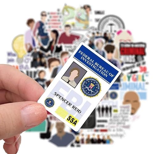 Criminal Minds Stickers 50 Pcs Waterproof, Detachable and Beautiful, Suitable for Sticking on Water Bottles, Phones, Laptops, Guitars, Cars, Motorcycles, Cups, Pianos,Skateboard and Suitcases. thumbnail 6