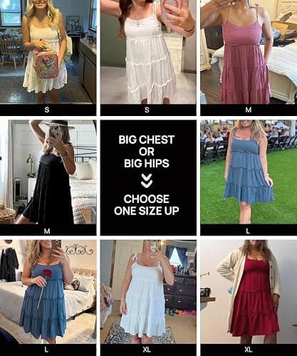 Narecte Womens Summer Dresses Wedding Guest Dresses Beach Sundresses Spaghetti Strap Flowy Boho Dress thumbnail 6