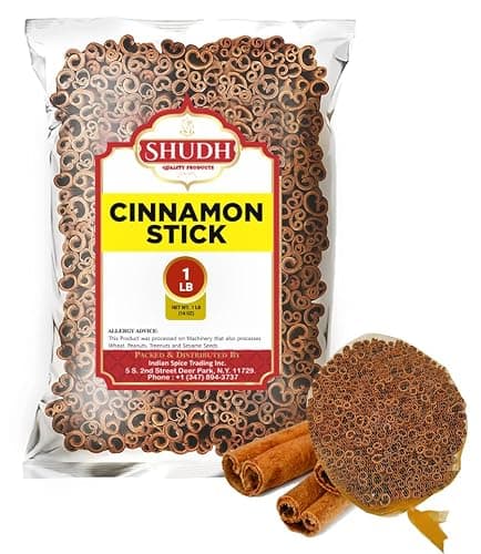 SHUDH Cinnamon Sticks 1 LB | Cassia Cinnamon | Canela | Perfect for Baking, Cooking & Beverages & Oatmeal| 2 3/4" Length | 100% Raw From Indonesia thumbnail 4