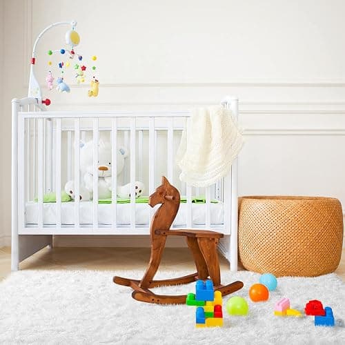 Ophanie White Area Rugs for Bedroom Fluffy, 4x6 Fuzzy Shag Plush Soft Shaggy Bedside Cream Rug, Ivory Living Room Carpet for Girls Kids Baby Teen Dorm Home Decor Aesthetic, Nursery - 4x6 Feet - 3- White thumbnail 8