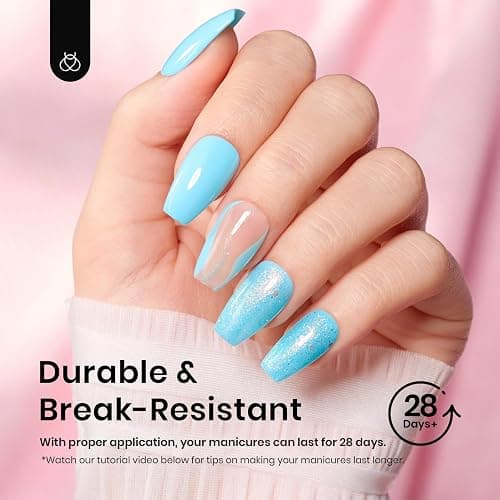 Beetles Short Coffin Nail Tips 576 PCS Half Matte Pre-shape Short Coffin Fake Nails 12 Sizes Full Cover Acrylic False Nails Nail Extension DIY Manicure Gifts for Women thumbnail 7