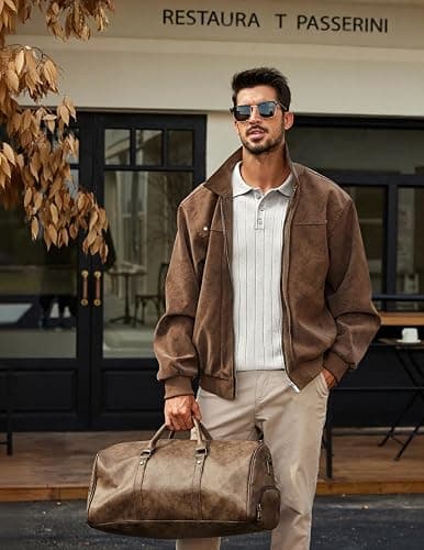 COOFANDY Mens Knit Polo Sweater Long Sleeve Polos Lightweight Casual Dress Pullover Sweaters thumbnail 5