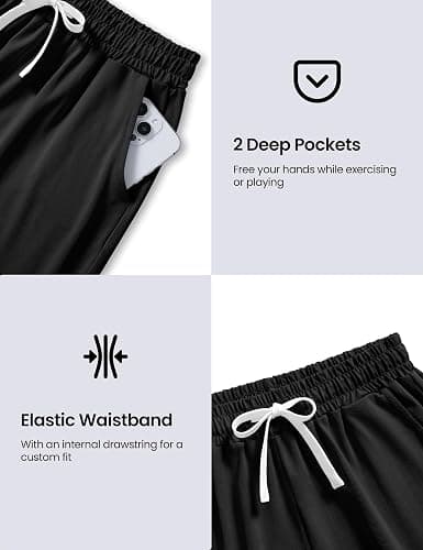 HASMES 4 Pack Girls Athletic Shorts Drawstring Quick Dry Basketball Soccer Running Shorts with Pockets thumbnail 6