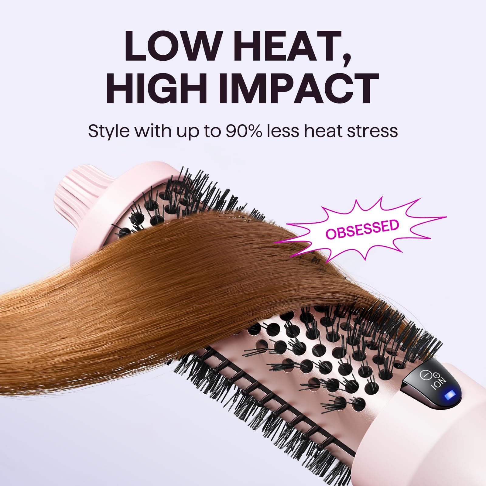 Wavytalk Thermal Brush, Blowout Boost Ionic Round Heated Hot Brush thumbnail 5