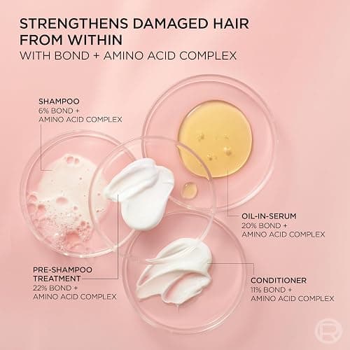 L'Oreal Paris Sulfate Free Bond Repair+ Pre Shampoo Concentrate, Hair Treatment with Bond + Amino Acid Complex for Colored, Bleached or Damaged Hair, EverPure, 5.1 Fl Oz (Packaging May Vary) thumbnail 9