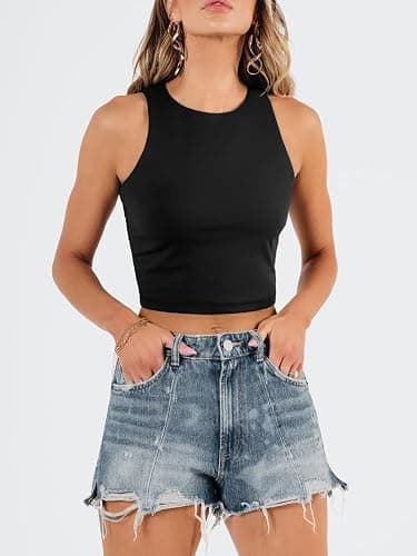 EFAN Womens Black Crop Top- Undershirt thumbnail 2