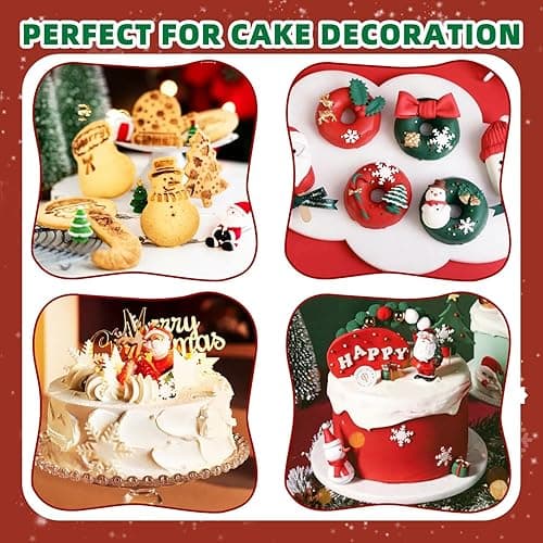 KALAIEN 3 Pcs Christmas Chocolate Molds,Christmas Tree Cake Mold,Santa Claus Fondant Candy Mold for Clay,Candle,Cake Topper Decoration Supplies thumbnail 8