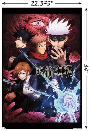 Jujutsu Kaisen - One Sheet Wall Poster, 34L" x 22.4W", Unframed Version thumbnail 3