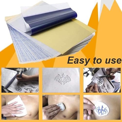 Yuelong 30pcs Blank Tattoo Practice Skin and Transfer Paper Kit Include 10pcs Fake Skin and 20pcs Tattoo Stencil Paper for Beginners and Experienced Artists | Tattoo Practice Kit Include 10pcs Fake Skin 20pcs Tattoo Stencil Paper for Beginners and Experienced Artists Tattoo Supplies thumbnail 5