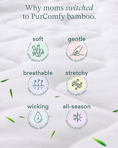 PurComfy Supersoft Sleep Sack 1.0 TOG, Premium Bamboo Viscose Baby Sleeping Bag 2-Way Zipper Sleep Sack Baby Wearable Blanket thumbnail 7