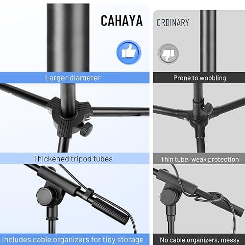 CAHAYA Tripod Boom Sheet Microphone Stand Metal Portable with Carrying Bag, for Performance Singing Speech Wedding Stage and Outdoor CY0329 thumbnail 5