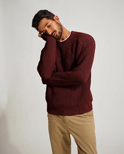 PJ PAUL JONES Mens Sweater Crewneck Knit Sweaters Casual Textured Pullover Sweater thumbnail 2