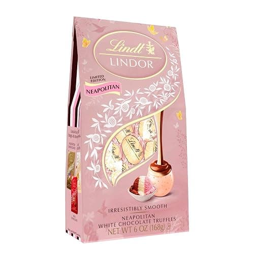 LINDOR Easter Spring Neapolitan White Chocolate Truffles Bag - 6oz thumbnail 3