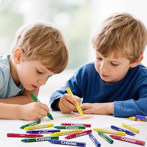 FUMILE 24 Sets of 4 Colors Crayons (96 Count), Crayons Bulk Individual Packs, Non-Toxic Mini Crayon for Kids Party Favors, Restaurants, School Supplies, Travel and More Events thumbnail 9