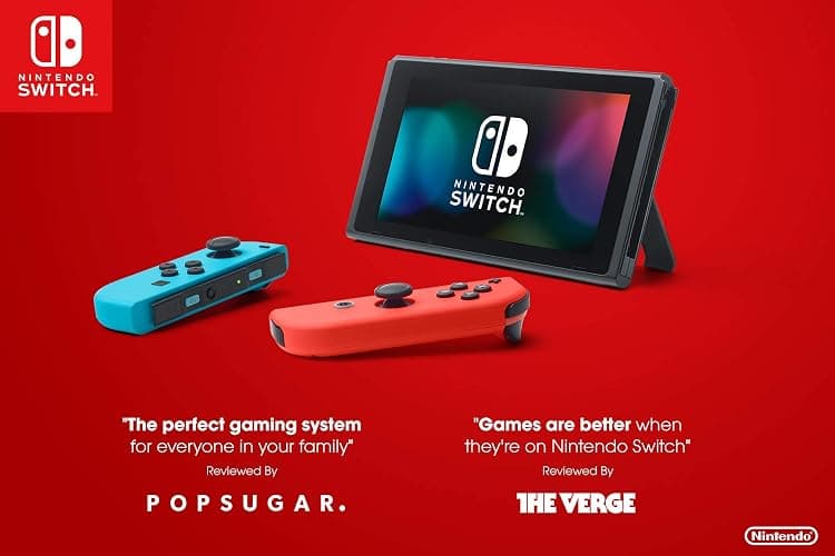 Nintendo Switch – Neon Red and Neon Blue Joy-Con (Renewed) thumbnail 3