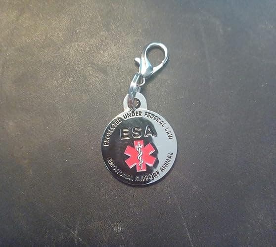 ESA tag Emotional Support Animal tag Emotional Support Animals ID Emotional Support Dog Vest Service Dog Animal ESA Service Dog Patch tag Collar Tags for Small Dogs Collars Medical Patches sevice ESA thumbnail 3