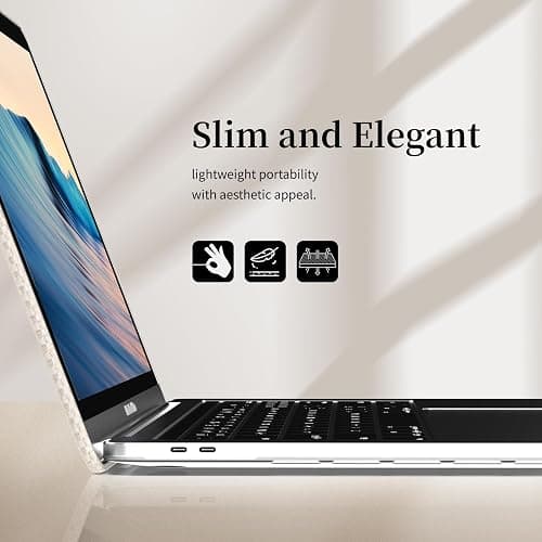 BaayCerrie Beige Woven Fabric Design for MacBook Pro 16 inch Case 2023 2021 Model A2991 A2780 A2485 M3 M2 M1 Pro/Max Chip thumbnail 6