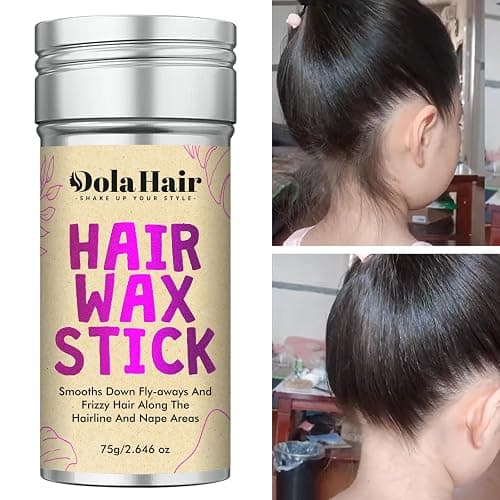 Dolahair Hair Wax Stick - Flyaway Control and Styling Pomade for Kids, Women, and Men - Hair Bun Maker and Accessorie (1 Pack of Wax) - 1 Pack of Wax thumbnail 2