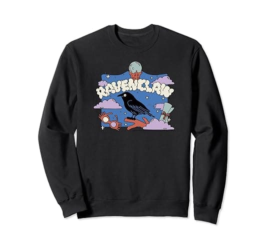 Amazon Essentials Harry Potter Hogwarts Ravenclaw House Cartoon Scene Sweatshirt - Image 1