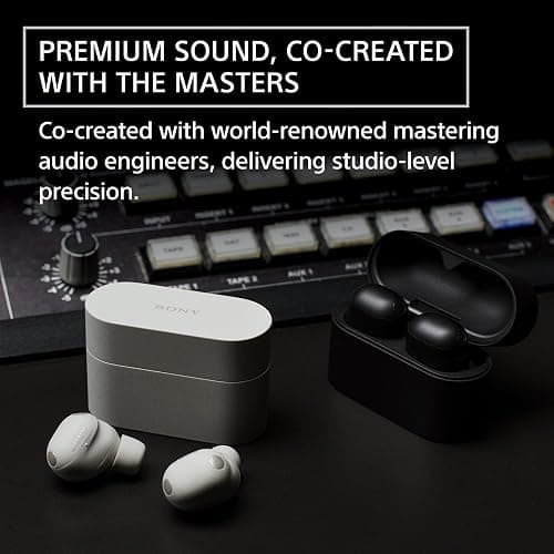 Sony WF-1000XM6 The Best Noise Cancelling Wireless Earbuds, Black | Truly Wireless Headphones, Studio-Quality, HD NC Processor QN3e, Ultra Clear Calls, Up to 24 Hours of Battery, Bluetooth thumbnail 4