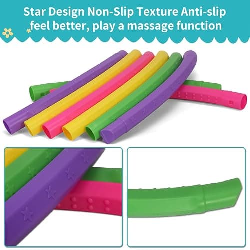 2 Pack Color Hoop - Size & Length Adjustable, Plastic Toys for Kids & Party Games, Gymnastics & Dog Agility Equipment, Christmas Wreath thumbnail 6